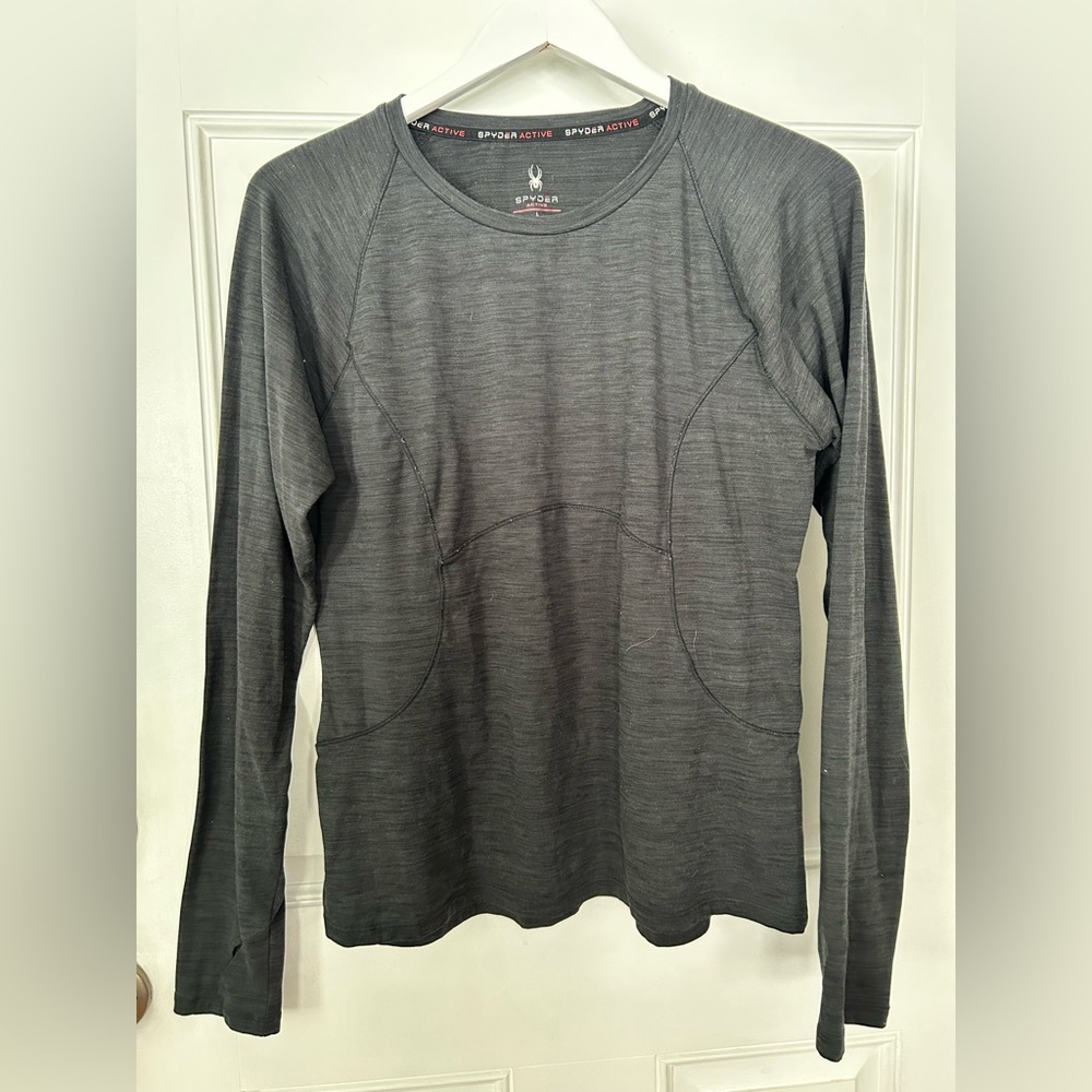 Spyder Charcoal Long Sleeve Tee